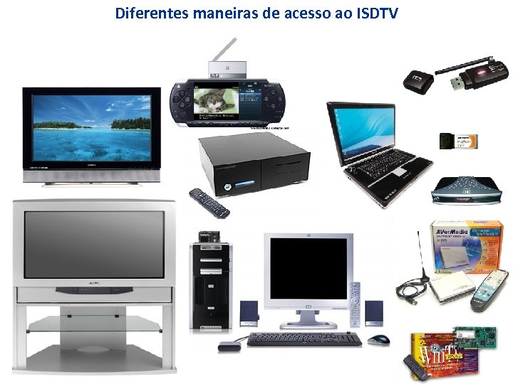 Diferentes maneiras de acesso ao ISDTV 