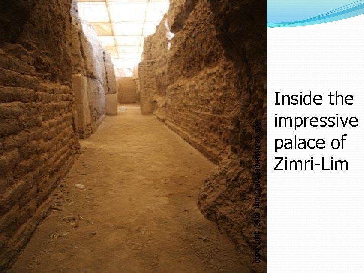 Inside the impressive palace of Zimri-Lim 