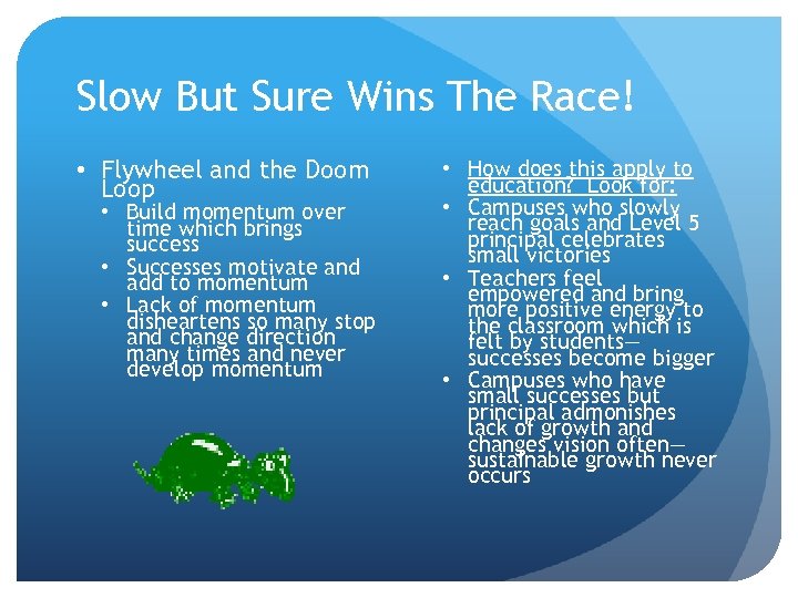 Slow But Sure Wins The Race! • Flywheel and the Doom Loop • Build