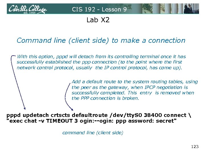 CIS 192 - Lesson 9 Lab X 2 Command line (client side) to make