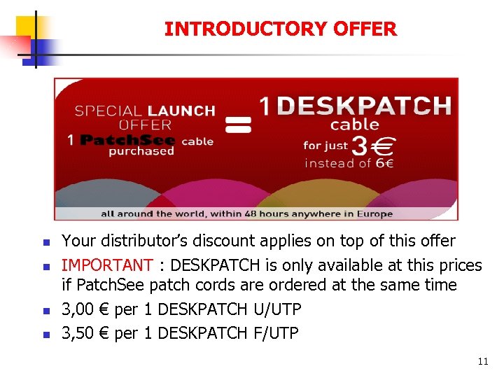 INTRODUCTORY OFFER n n Your distributor’s discount applies on top of this offer IMPORTANT
