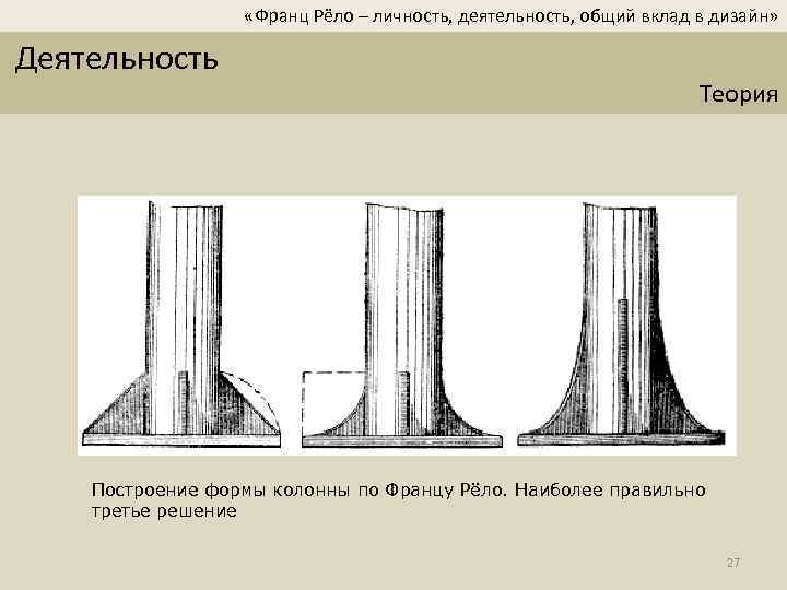 Франц рело теория дизайна