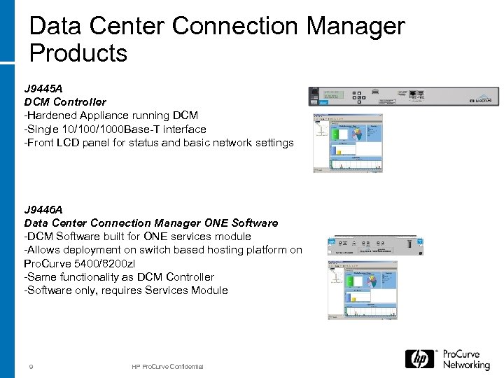 Data Center Connection Manager Products J 9445 A DCM Controller -Hardened Appliance running DCM