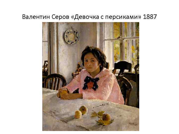 Валентин Серов «Девочка с персиками» 1887 