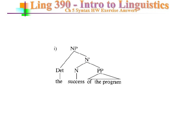 Ch 5 Syntax HW Exercise Answers 