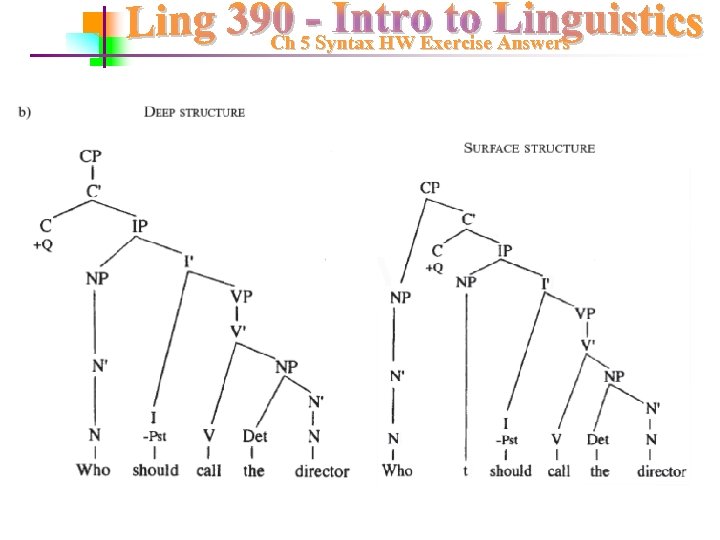 Ch 5 Syntax HW Exercise Answers 