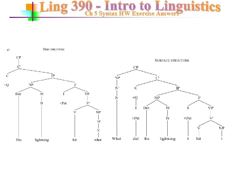 Ch 5 Syntax HW Exercise Answers 