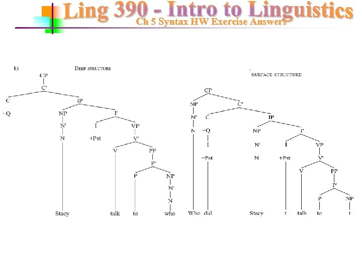 Ch 5 Syntax HW Exercise Answers 