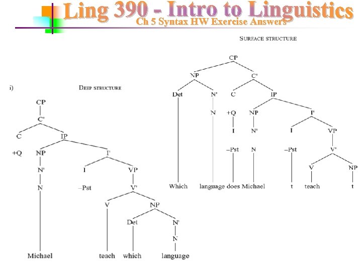 Ch 5 Syntax HW Exercise Answers 