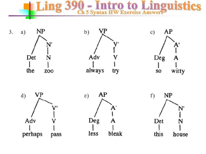 Ch 5 Syntax HW Exercise Answers 