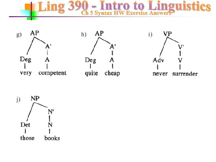 Ch 5 Syntax HW Exercise Answers 