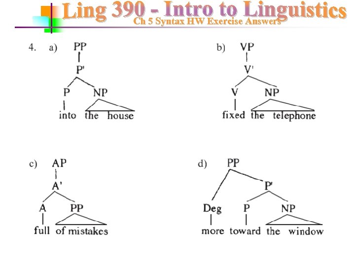 Ch 5 Syntax HW Exercise Answers 