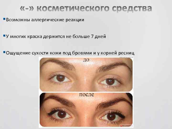 § Возможны аллергические реакции § У многих краска держится не больше 7 дней §