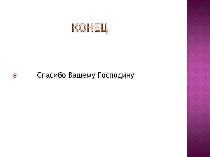  Спасибо Вашему Господину 