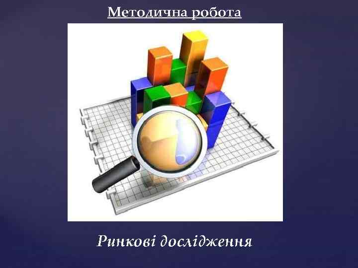 Методична робота Ринкові дослідження 