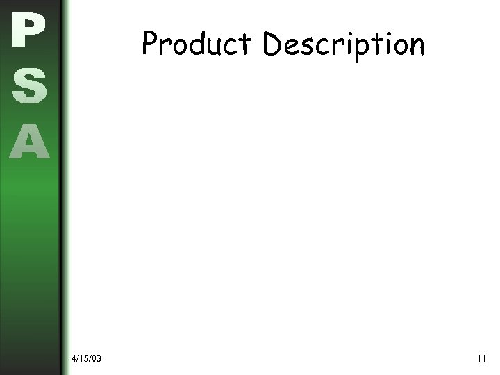 Product Description 4/15/03 11 
