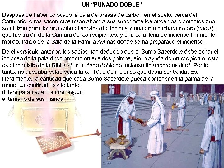 UN “PUÑADO DOBLE” Después de haber colocado la pala de brasas de carbón en