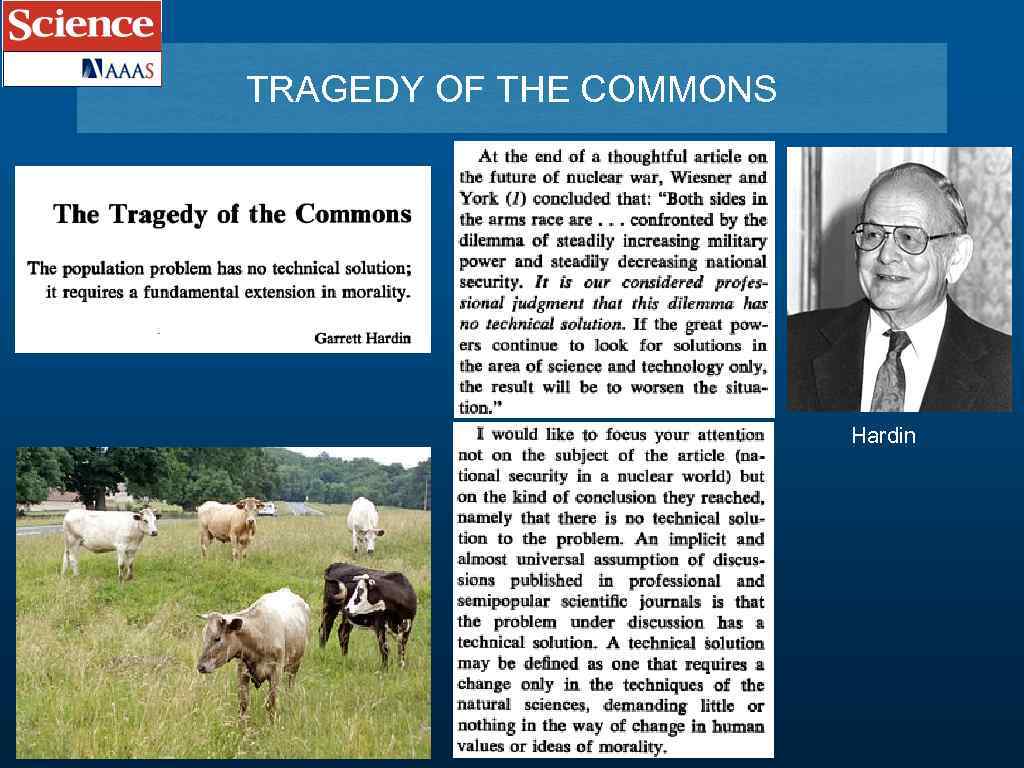 TRAGEDY OF THE COMMONS Hardin 