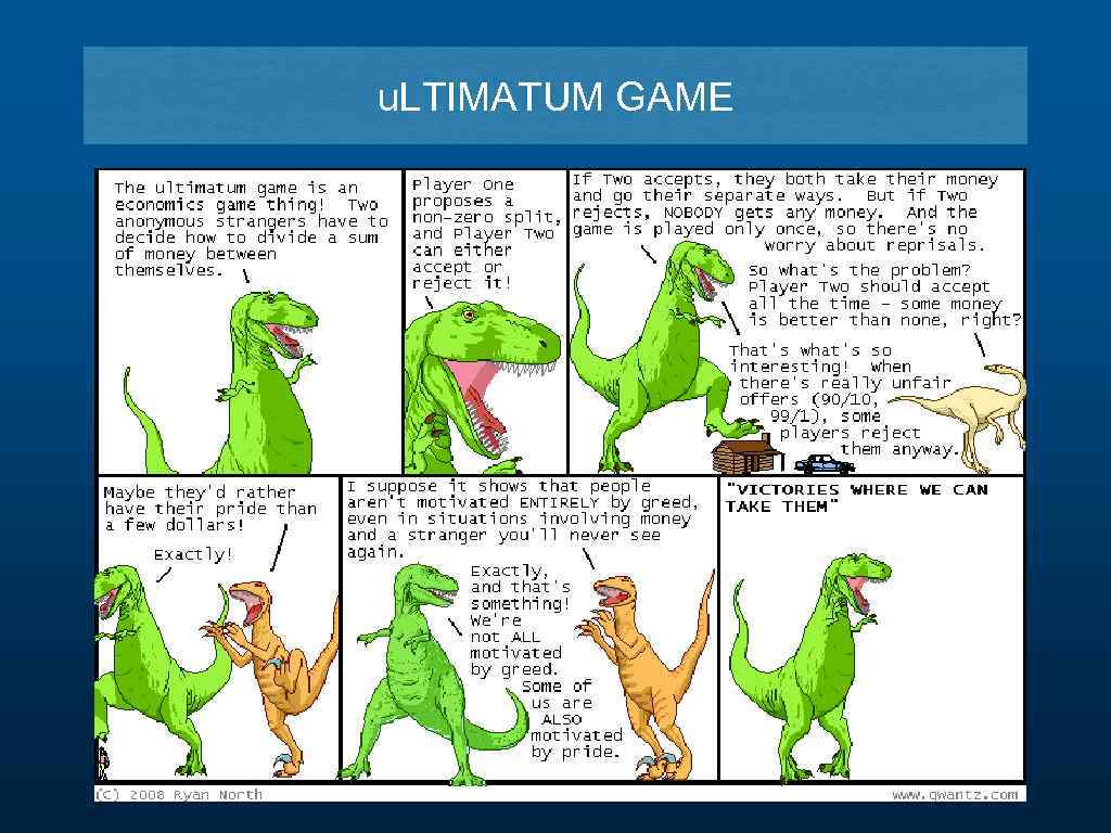 u. LTIMATUM GAME 