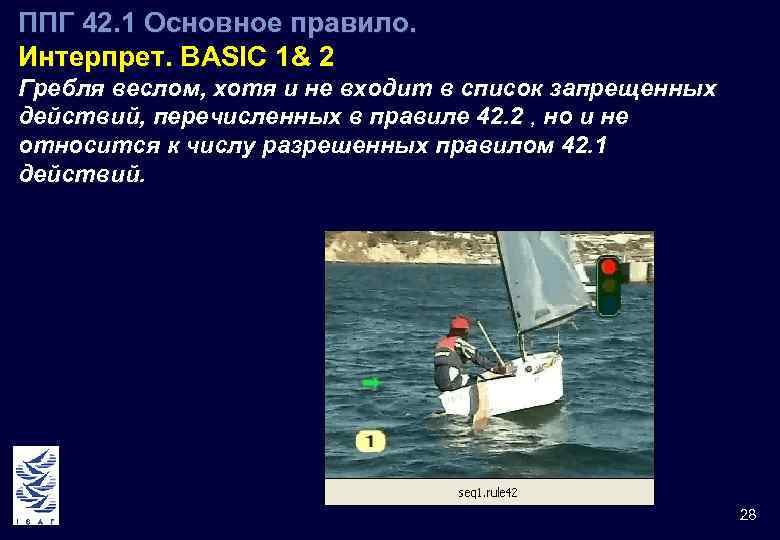 ППГ 42. 1 Основное правило. Интерпрет. BASIC 1& 2 Гребля веслом, хотя и не
