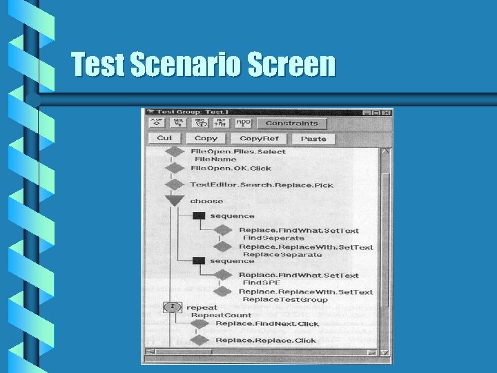 Test Scenario Screen 