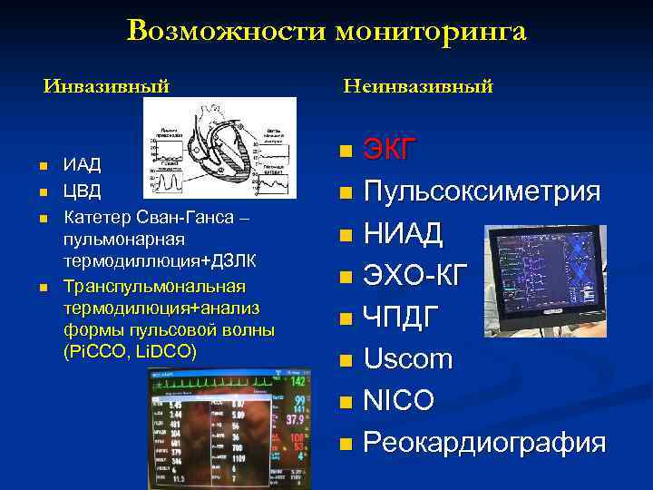 Инвазивный и неинвазивный. Транспульмональная термодилюция. Транспульмональная термодилюция в интенсивной терапии. Метод термодилюции сердечный выброс. Инвазивный мониторинг центрального венозного давления.