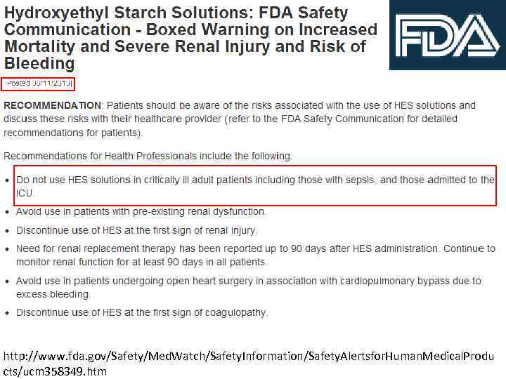 http: //www. fda. gov/Safety/Med. Watch/Safety. Information/Safety. Alertsfor. Human. Medical. Produ cts/ucm 358349. htm 