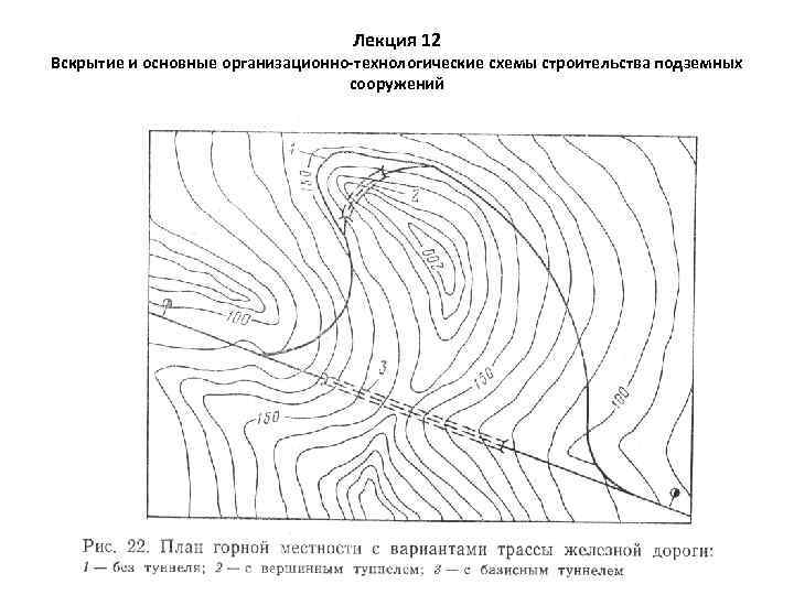 Лекция 12 Вскрытие и основные организационно-технологические схемы строительства подземных сооружений 