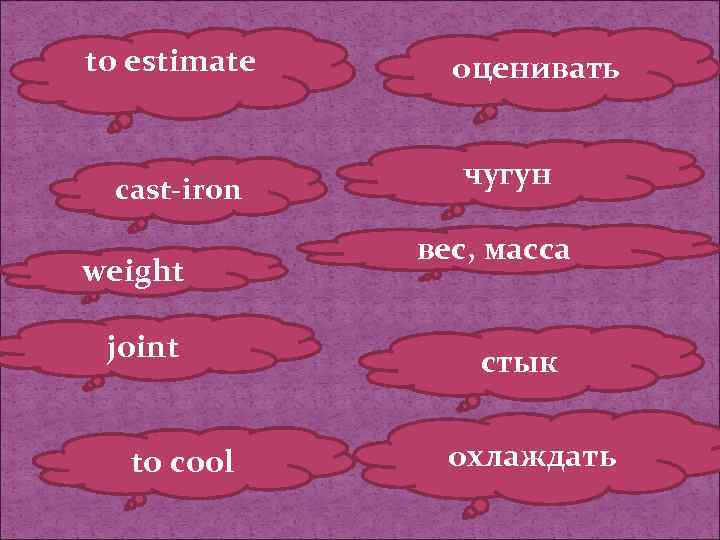to estimate cast-iron weight joint to cool оценивать чугун вес, масса стык охлаждать 