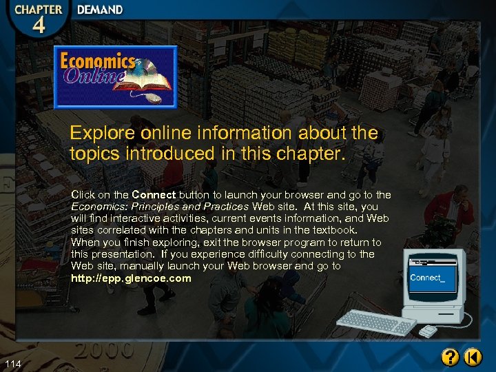 Explore online information about the topics introduced in this chapter. Click on the Connect