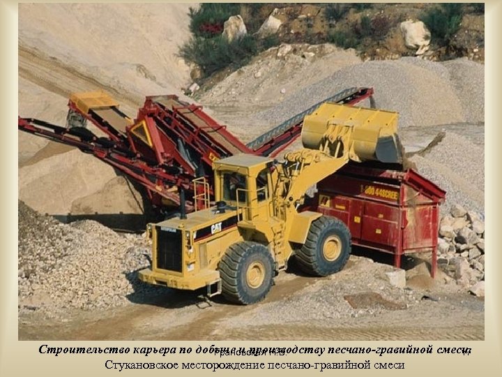 Строительство карьера по добыче и производству песчано-гравийной смеси. Грановская Н. В. 17 Стукановское месторождение