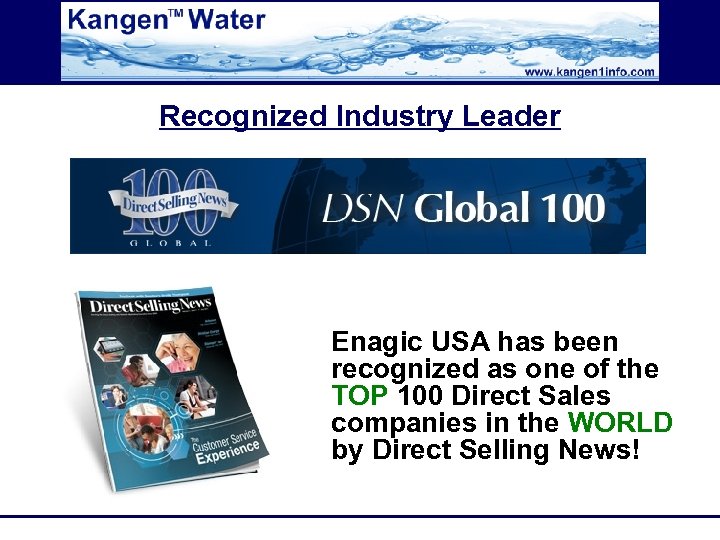 Recognized Industry Leader Enagic USA has been recognized as one of the TOP 100