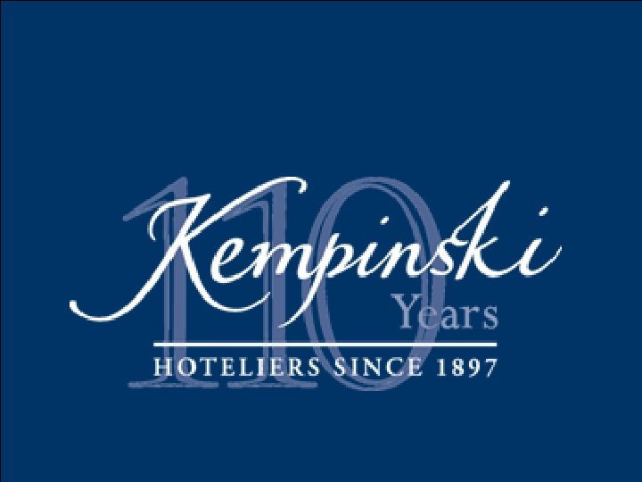 KEMPINSKI HOTELS - People Training 