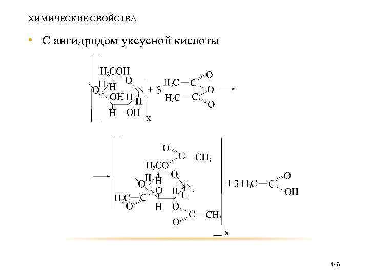 ХИМИЧЕСКИЕ СВОЙСТВА • С ангидридом уксусной кислоты 146 