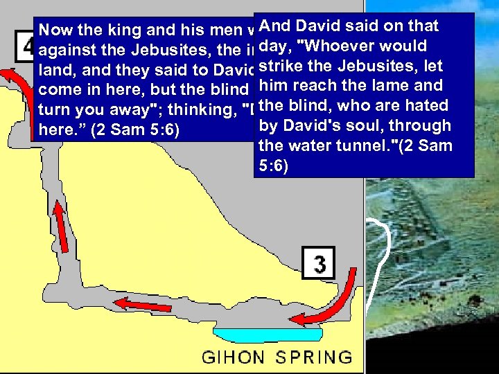 And David said on Now the king and his men went to Jerusalem that