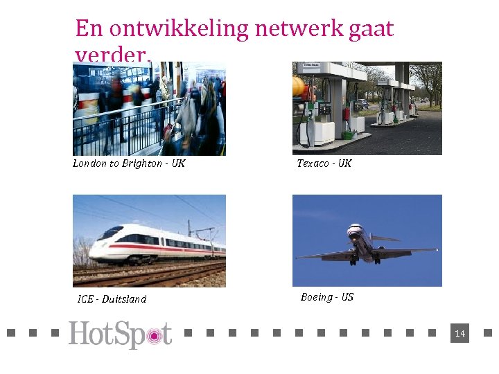 En ontwikkeling netwerk gaat verder. London to Brighton - UK ICE - Duitsland Texaco