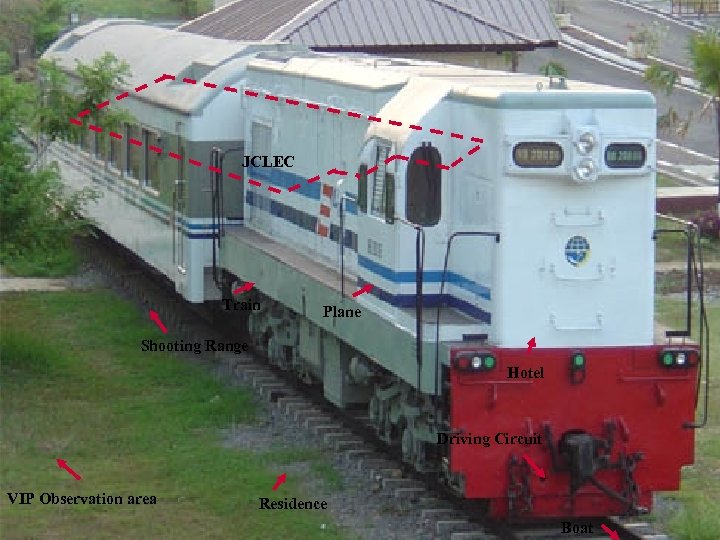 JCLEC Train Plane Shooting Range Hotel Driving Circuit VIP Observation area Residence Boat 