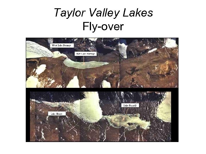 Taylor Valley Lakes Fly-over 