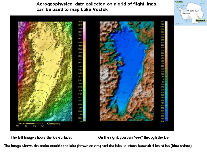 Aerogeophysical data collected on a grid of flight lines can be used to map