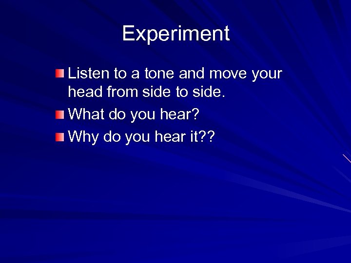 listening experiment acoustics