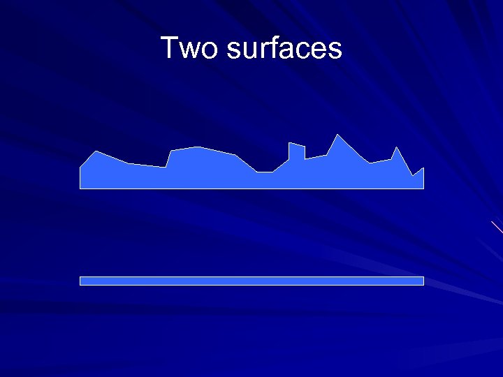 Two surfaces 