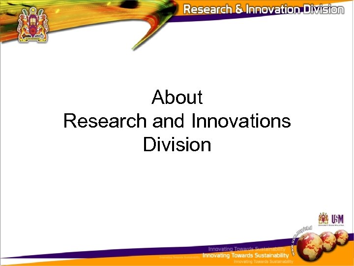About Research and Innovations Division 