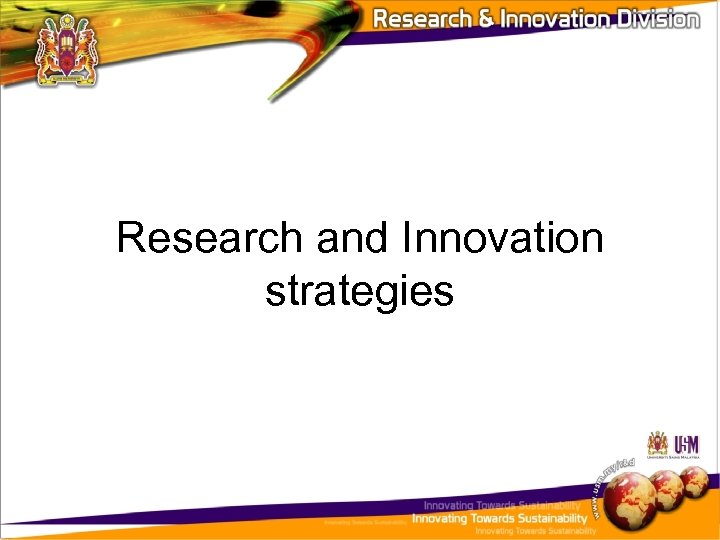 Research and Innovation strategies 