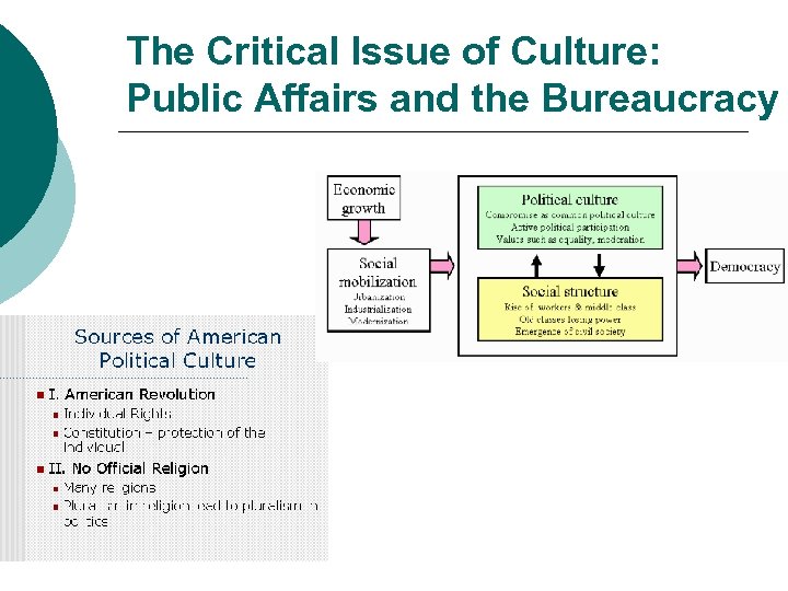 The Critical Issue of Culture: Public Affairs and the Bureaucracy 