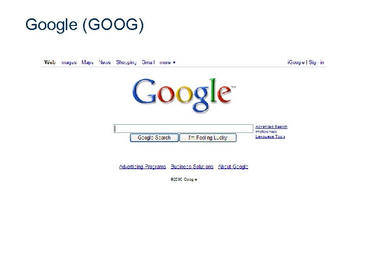 Google (GOOG) 