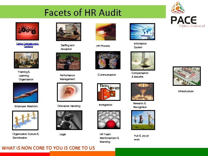 Facets of HR Audit Career Management Systems Training & Learning Organization Staffing and Allocation
