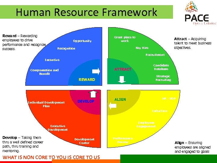 Human Resource Framework Reward – Rewarding employees to drive performance and recognize success. Opportunity