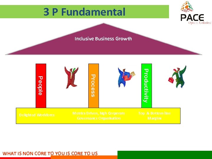 3 P Fundamental Inclusive Business Growth Metrics Driven, high Corporate Governance Organisation WHAT IS