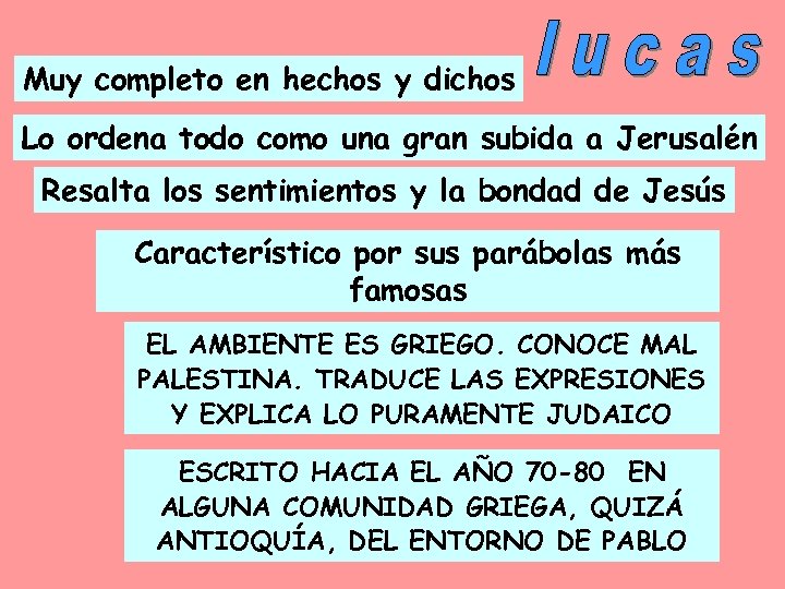 Muy completo en hechos y dichos Lo ordena todo como una gran subida a