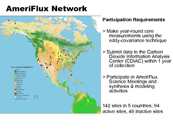 Ameri. Flux Network Participation Requirements > Make year-round core measurements using the eddy-covariance technique
